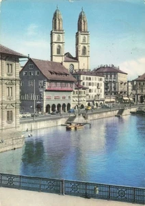 Postcard Switzerland Zurich Town Hall Ruden Grofmunster - Picture 1 of 2