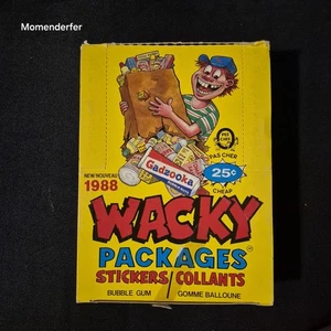 1988 Wacky Packages OPC O-Pee-Chee Ontario Empty Display Box - Picture 1 of 11