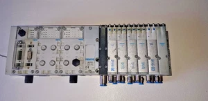 Festo valve block CPX-FB 13C4/CPX-AB-4-M12x2 / CPX-GE-EV plus VMPA2-FB-EMG-4 - Picture 1 of 4