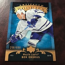 2006-07 UD Artifacts Set BEN ONDRUS ROOKIE Serial Insert #256/999 MAPLE LEAFS 