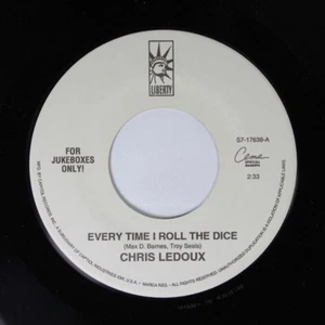 Unplayed Nm/Promo/Country 45 Chris Ledoux - Every Time I Roll The Dice / Wild An - Picture 1 of 2