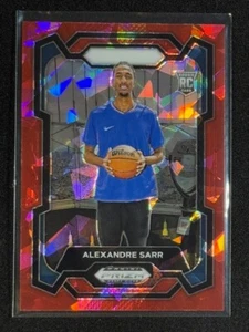 2024 Panini Prizm Draft Picks - Red Cracked Ice Prizm #52 Alexandre Sarr (RC) - Picture 1 of 4