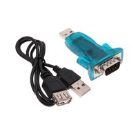 lovoski USB to RS232 Serial Blue DB9 Adapter+USB Cable Cord for Computer