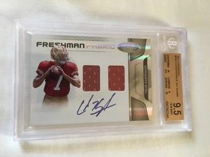 Colin Kaepernick 2011 Certified AUTOGRAPH Freshman Fabric Jersey 3/499 BAS RARE - Picture 1 of 5