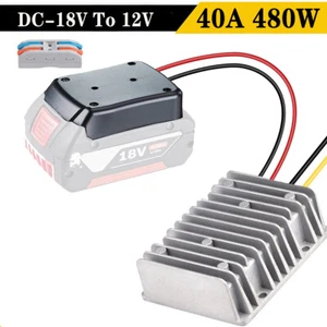 Regulador de voltaje de CC 18V a 12V 40A 480W convertidor descendente para batería Bosch - Imagen 1 de 8