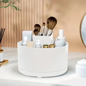 Make-up Schreibtisch Organizer 360° drehbar - 5 Fächer, runde Basis, Drehungen - perfektes Geschenk - Bild 1 von 5