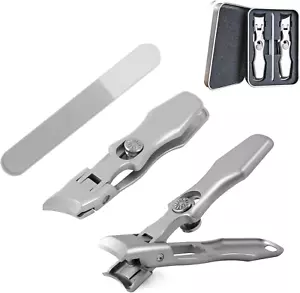 Lux German Grip Nail Clippers for Men, Ultra Wide Jaw Opening Nail Clippers - Picture 1 of 12