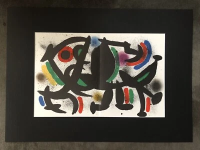Joan Miró, Lithographie 1972, Werksverzeichnis-Nr.: 864, im Museums-Passepartout - Bild 1 von 4