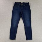 Ann Taylor Loft Sz 28/6 Curvy Skinny Jeans Modern Stretchy Denim Dark Wash Curre