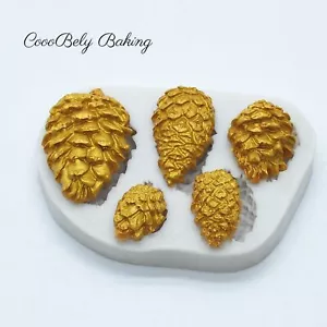 Pine Cone Silicone Mold DIY Baking Fondant Chocolate Cake Decorating Mould Tools - Picture 1 of 12