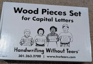 Apprendre l'écriture sans larmes | Lot de pièces en bois pour lettres majuscules | PreK - Photo 1/7