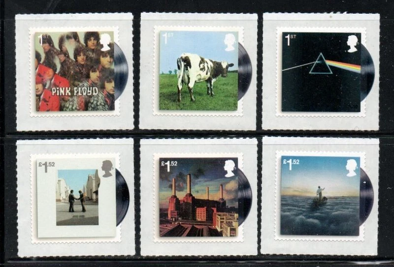 Gran Bretaña Sc 3515-3520 2016 Pink Floyd conjunto de estampillas como nuevo NH Foto 1 de 1