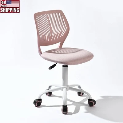 Ergonomic Adjustable Task Chair Armless Teens Compact Study Gaming Space New - Image 1 of 4