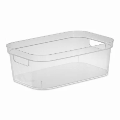 8 Pack - Small Storage Bin, Clear, 12-1/4 x 8 x 4-1/4 In. - 13228608 - Image 1 of 1