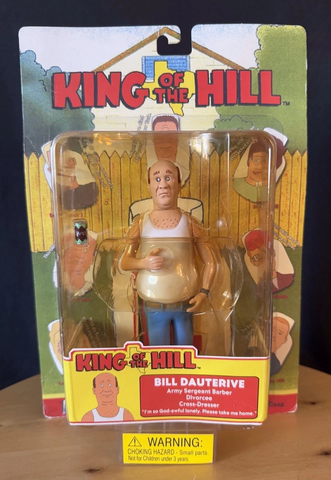 King of The Hill Bill Dauterive Action Figure 2002 Toycom Mike Judge