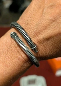 Alex & Ani silver Mesh wrap bracelet - Picture 1 of 4