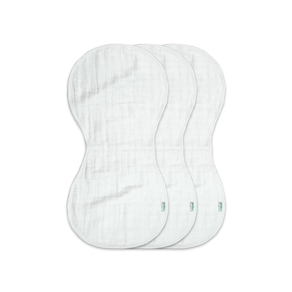 Green Sprouts Muslin Burp Cloths Made From Organic Cotton | 4 Absorbent Layers