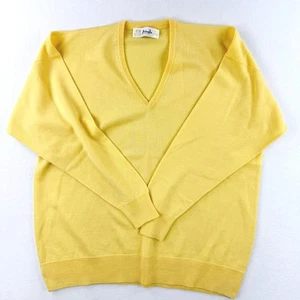PRINGLE OF SCOTLAND Lambswool Sweater Mens Xxl V-Neck Pullover Vintage Grade A - Picture 1 of 7