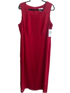 Studio 1 Women’s Sleeveless Dress Size 16W red lined long dress Formal/Party - Picture 1 of 9
