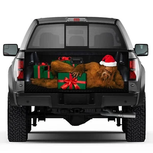 Calcomanía gráfica universal con plataforma de camión - ajuste a ajuste - 66""X25"" - Navidad Bigfoot - Imagen 1 de 2