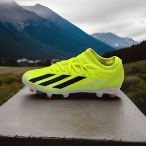 NEW Adidas X Crazyfast League FG Soccer Cleats Yellow Black Unisex 12M-13W - Picture 1 of 7