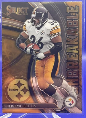 2020 Panini Select Unbreakable Jerome Bettis Pittsburgh Steelers #U12 Insert - Image 1 of 2