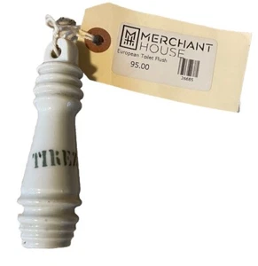 Antique Ceramic/Porcelain WC Pull Handle – Vintage Toilet Flush Pull – Tirez - Picture 1 of 5