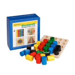 Egermann 2085 Steckspiel Steckbrett "Reihe" Holz Erzgebirge - Bild 1 von 1