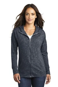 DT665 District Women's Medal Full-Zip Hoodie - Picture 1 of 5