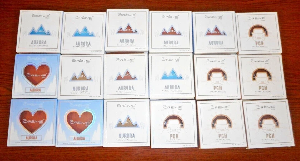 LOTE DE 18 BRONCEADORES EN POLVO PCH THE CREME SHOP TONOS SURTIDOS 0,25 oz CADA UNO NUEVO EN CAJA Foto 1 de 1