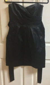 TEEZE ME Junior's Black STRAPLESS DRESS Size 9 EUC! 2 Pocket! GORGEOUS! - Picture 1 of 9
