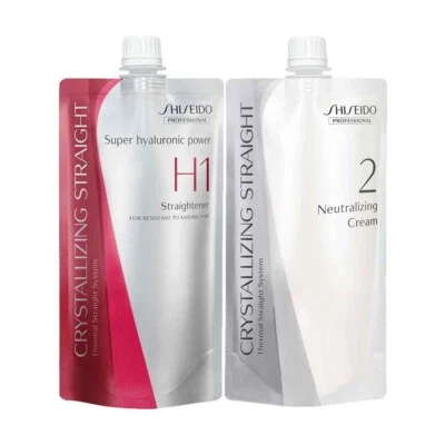Juego de plancha y neutralizador de cabello liso cristalizante Shiseido (H1+2) 400 g Foto 1 de 3