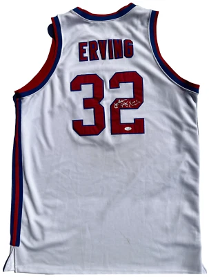JULIUS ERVING SIGNED 1972 VIRGINIA SQUIRES MITCHELL & NESS JERSEY DR. J JSA - Image 1 of 4