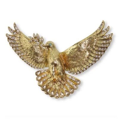 HEIDI DAUS "Dreaming Of Peace" Crystal Dove Bird Pin Brooch-NWT-$149.95 - Image 1 of 3