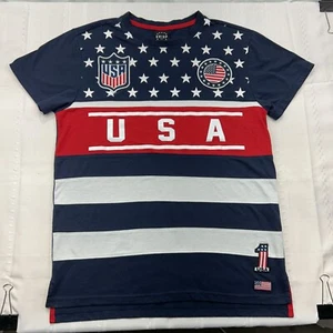 Krisp NYC T-Shirt - Red/White/Blue USA Flag Patriotic - Adult size Medium - Picture 1 of 9