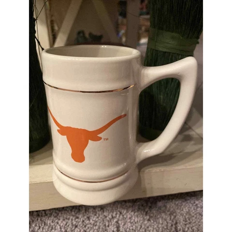 University of Texas School Seal Beer Stein UT Coffee Mug Cup Longhorns Cover
