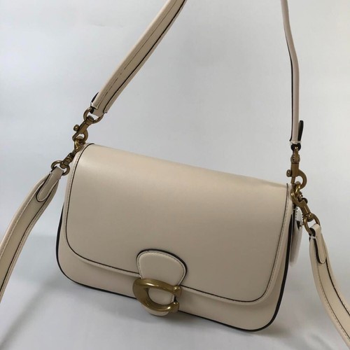 Borsa a tracolla Coach C4823 pelle morbida tabby tracolla bianca outlet nuova