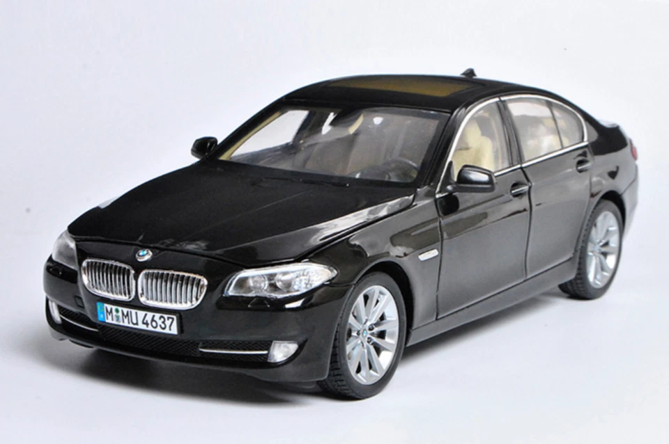 1/18 BMW 5 SERIES 535i F10 BLACK 2010 WELLY 11001MB RARE - Immagine 1 di 1