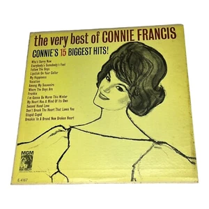 The Very Best of Connie Francis 15 Biggest Hits 33 RPM Vinyl Record Vintage - Picture 1 of 6