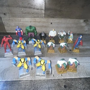 MARVEL 16 Plastic Chess pcs 2003 Pressman Widow Wolverine Mystique Daredevil - Picture 1 of 11