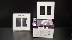 10-Pack Screwless Decorator Wall Plates 4-3/4" ENERLITES - SI8832-W-10P-T - Picture 1 of 5