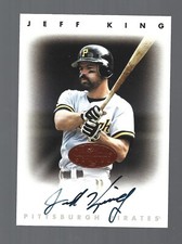 Jeff King AUTOGRAPH Pittsburgh Pirates 1996 Leaf Signature Series AUTO Baseball