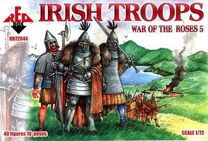 Rosenkrieg 5. Irish Troops 4 48 Figuren Maßstab 1/72 Red Box 72044 - Bild 1 von 9