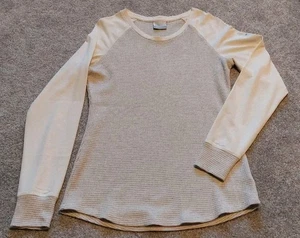 Columbia Women's Size Large Long Sleeve Thermal Shirt Ivory/Cream Color - Picture 1 of 6