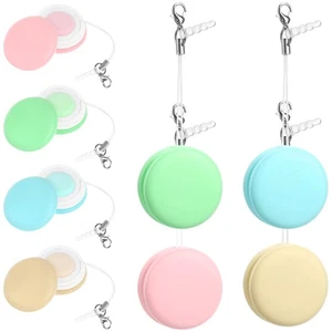 Limpiador de vidrio compacto para lentes Macaron de 8 piezas para gafas con cordón - Imagen 1 de 11