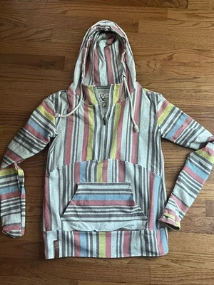 Ampersand Avenue Mujer’s Sudadera con Capucha a Rayas Pullover Pequeño Mujer’s Colorido Foto 1 de 4