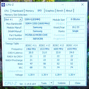 M378A1G44CB0-CWE Samsung 8GB PC4-25600 DDR4-3200MHz 288-Pin DIMM Desktop Memory - Picture 1 of 4