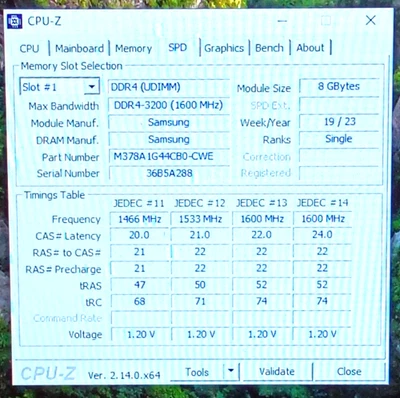 M378A1G44CB0-CWE Samsung 8GB PC4-25600 DDR4-3200MHz 288-Pin DIMM Desktop Memory - Image 1 of 4