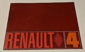 Brochure de vente RENAULT 4 dont Parisienne - Non Daté  - Bel Etat. - Foto 1 di 6