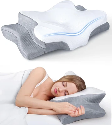Ultra Pain Relief Cooling Pillow for Neck Support, Adjustable Cervical Pillow Co - Image 1 of 4